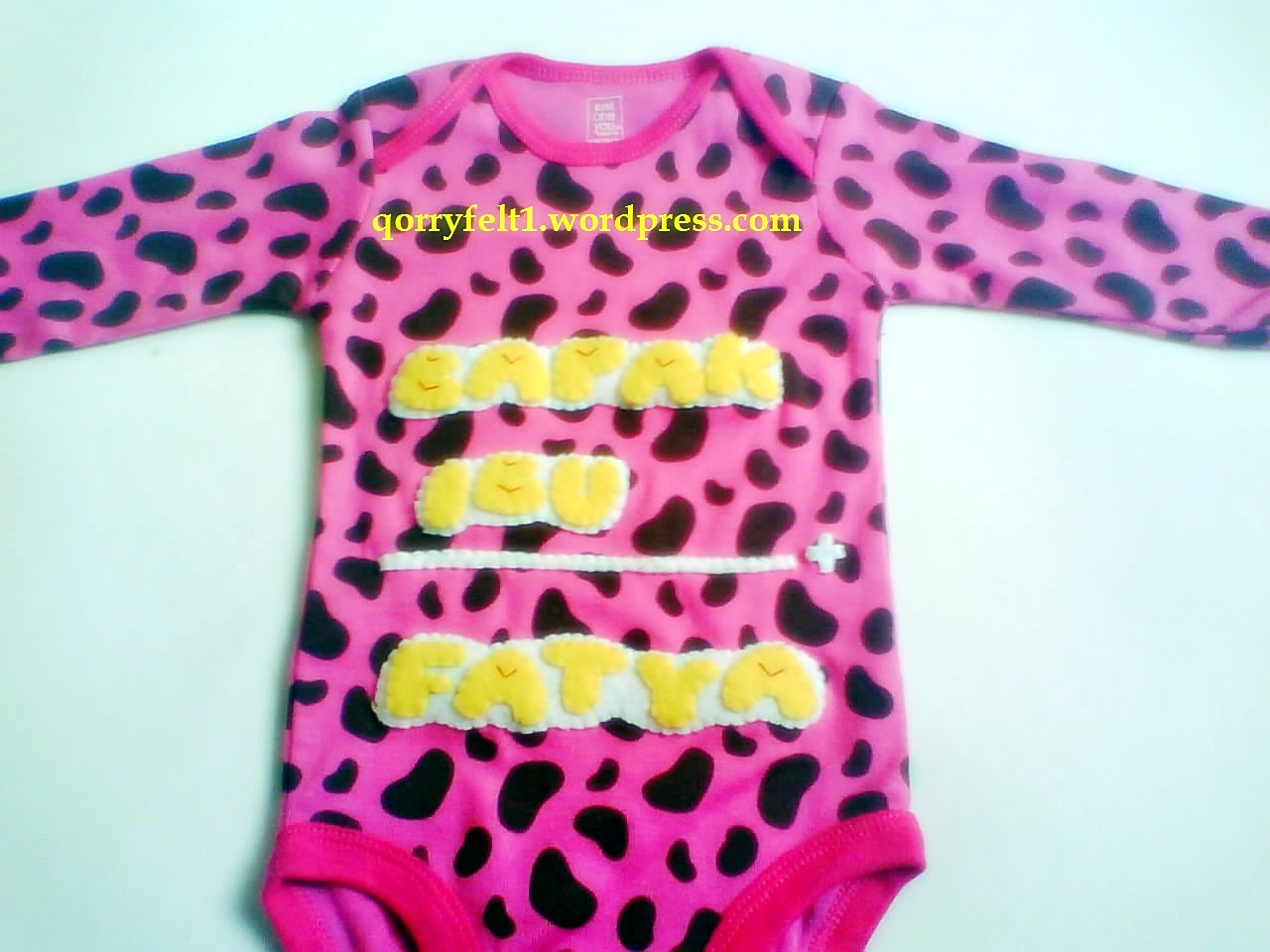 Kumpulan Baju Bayi Jumper Nama Lucu Qorry Felt N Craft